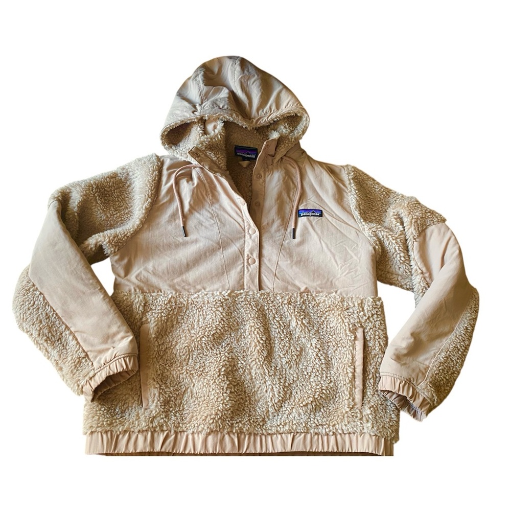 Patagonia Dusty Pink Fleece Puffer Jacket